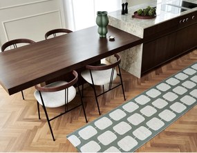 Tappeto da interno/esterno verde/color crema 70x100 cm Sten Army – Pappelina