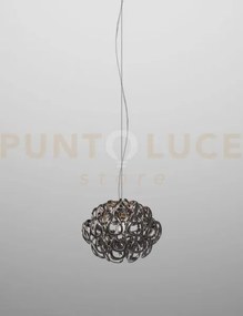 Giogali sospensione 35 cristallo nickel nero e bronzo opaco 1 luce ...