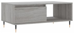 Tavolino salotto grigio sonoma 90x50x36,5 cm legno multistrato