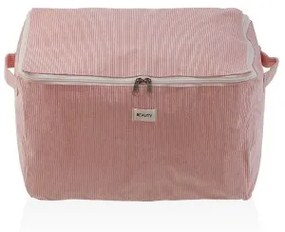 Scatole Portaoggetti Versa Corduroy 38 x 26 x 26 cm Rosa