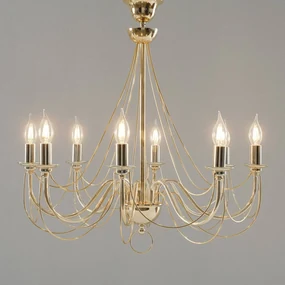 Domiluce Retro - lampadario color oro lucido