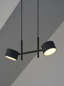 Osram - Lampada a sospensione LED dimmerabile su cavo DECOR KYOTO 2xLED/10W/230V nero