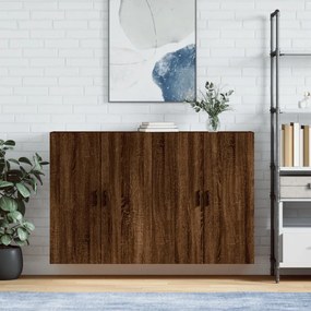 Mobili A Parete 2 Pz Rovere Marrone 69,5x34x90 Cm /