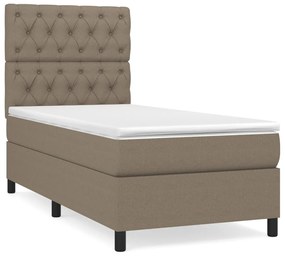 Giroletto a molle con materasso tortora 80x200 cm intessuto
