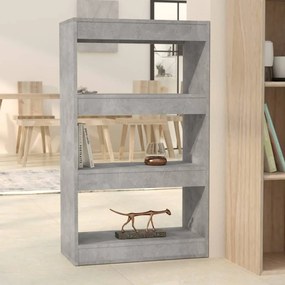 Libreria/divisorio grigio cemento 60x30x103 cm in truciolato