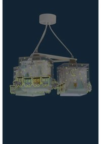 Dalber D-63534 - Lampadario per bambini TRAIN 3xE27/60W/230V