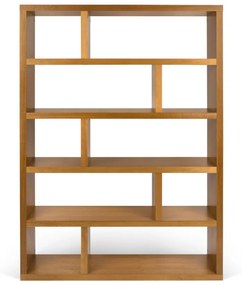 Libreria in legno esotico 120x173 cm Dublin - TemaHome
