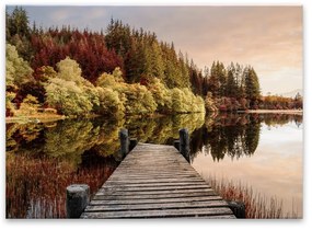 Dipinto su vetro, 80 x 120 cm Autumn Path - Styler