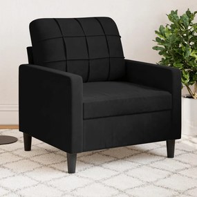 Poltrona Nero 60 Cm Velluto /