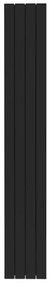 Radiatore acqua calda PRODIGE SUPERIOR in alluminio, 4 elementi, interasse 2000 mm, black coffee