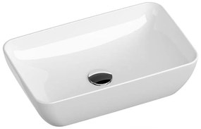Ravak XJX01150001 - Lavabo da appoggio UNI SLIM 50x31 cm ceramica/bianco
