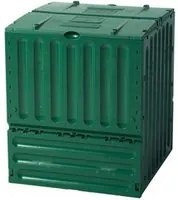 Compostiera da Giardino 600L 80x80x95 cm Verdemax Composter Verde