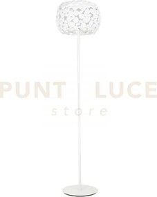 Piantana dioniso bianca 3 luci attacco e27 40x40x163cm in metallo