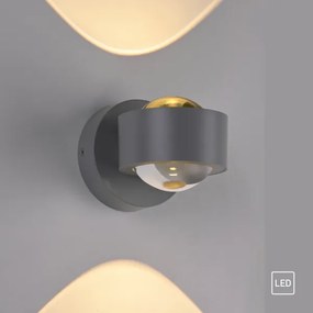 Schöner Wohnen 19331-21 - Lampada da parete LED CHIA 2xLED/2W/230V antracite