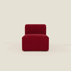 BonBon modulo centrale 70 cm – Poltrona o elemento componibile in tessuto smacchiabile T23 bordeaux