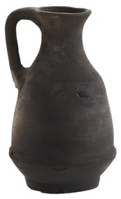 Tikamoon - Vaso decorativo in terracotta Nil da 16 cm, black