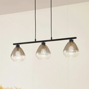 Lampada a sospensione Pendura Lindby, dimmerabile, Alluminio / Grigio / Zincato, Soggiorno / Sala da pranzo, Vetro, Moderno, Lampada a sospensione