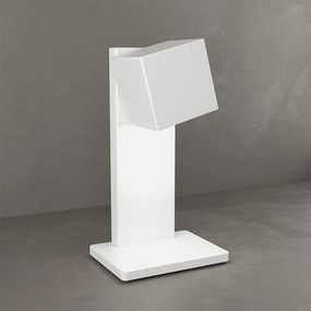 Lampada Scrivania-Ufficio Moderna Rotation Metallo Bianco 1 Luce Gx53