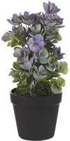 Pianta artificiale di lavanda in vaso Viola Verde Nero Fiori di plastica Materiale 42 cm Accessorio decorativo per interni