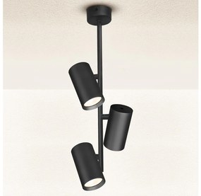 Brilagi - Lampadario a sospensione con supporto rigido SELE VERTICAL 3xGU10/30W/230V nero