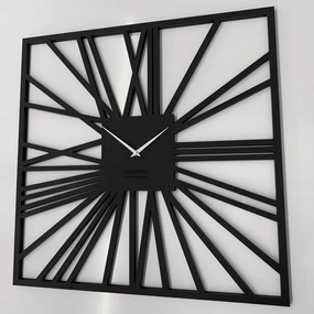 Fenomenale orologio quadrato in un lussuoso colore nero 80 cm