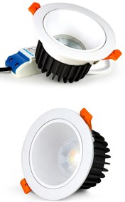 Faro da Incasso 12W RGB+CCT Dimmerabile Antiabbagliamento Sinc. Aut. - Foro Ø95mm -100mm Colore RGB+CCT