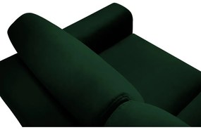 Divano verde allungabile e con contenitore con rivestimento in velluto 235 cm Kyoto – Cosmopolitan Design