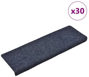 Tappetini Autoadesivi Per Scale 30 Pz Blu 65x21x4 Cm /