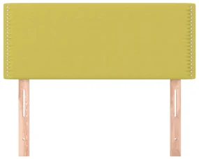 Testiera verde 100x5x78/88 cm in tessuto