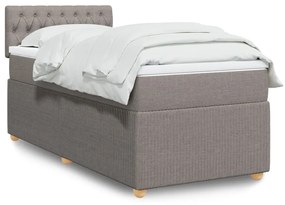Giroletto A Molle Con Materasso Tortora 90x190 Cm İn Tessuto /