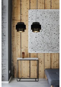 Lampadario a sospensione con filo NESS 2xE27/60W/230V nero