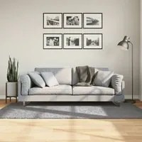 Tappeto Shaggy a Pelo Lungo Moderno Grigio 100x200 cm 375254