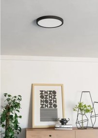 Eglo 901299-LED Plafoniera FUEVA LED/14,2W/230V 2700/4000/6500K Ø27,8cm nero