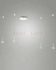 3804-44-102 montatura bianca  completa cavo spostabile cct 2700k - ...