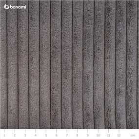 Divano in velluto a coste grigio scuro 245 cm Nihad - Bobochic Paris