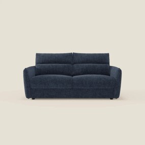 Elios Divano letto con morbidi cuscini spalliera in tessuto smacchiabile T24 blu notte