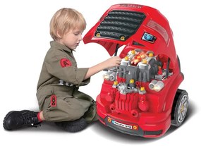 Autofficina per bambini 3xAAA + 1xCR2025 rosso