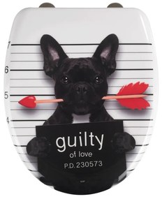 Sedile per WC con chiusura automatica 37,5 x 41,5 cm Guilty Dog - Wenko