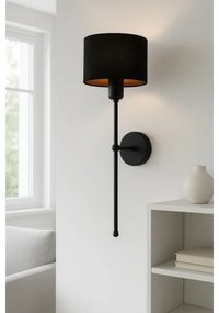 Lampada da parete MADELA 1xE14/40W/230V nera