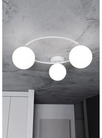 Lampada da soffitto in acciaio SOPRA 3 da interno 3xE14 Colore del corpo Bianco