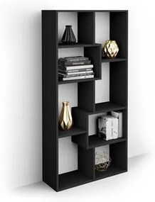 Libreria bassa XS Iacopo (160,8 x 80 cm), Nero Frassino