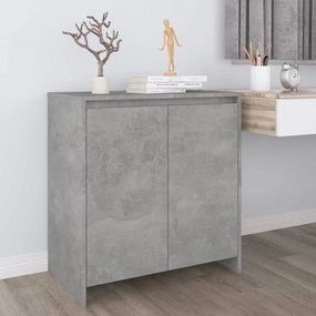 Credenza grigio cemento 70x41x75 cm in legno multistrato