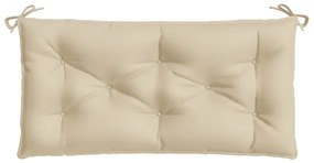 Cuscino per Panca Beige 100x50x7 cm in Tessuto Oxford