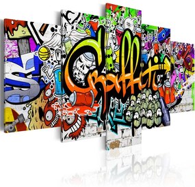 Quadro Graffiti artistico  Colore colorful, Dimensioni e Misure 200x100