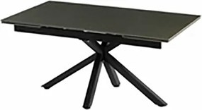 Tavolo Da Pranzo Allungabile 90x140-200 Cm Effetto Pietra Grigio