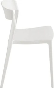 Sedia in polipropilene impilabile Bianco per interni ed esterni - GEMMA 2 sedie