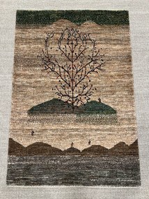 Loribaft Tappeto 80 x 120 Marrone (Iran) Annodato A Mano