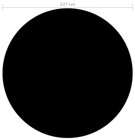 Copertura per Piscina Nera 527 cm PE
