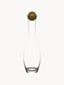 Caraffa in vetro soffiato con tappo in legno Eden, 1 L
