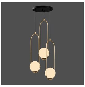 Lampada a sospensione color oro, altezza 146 cm Arch - Squid Lighting